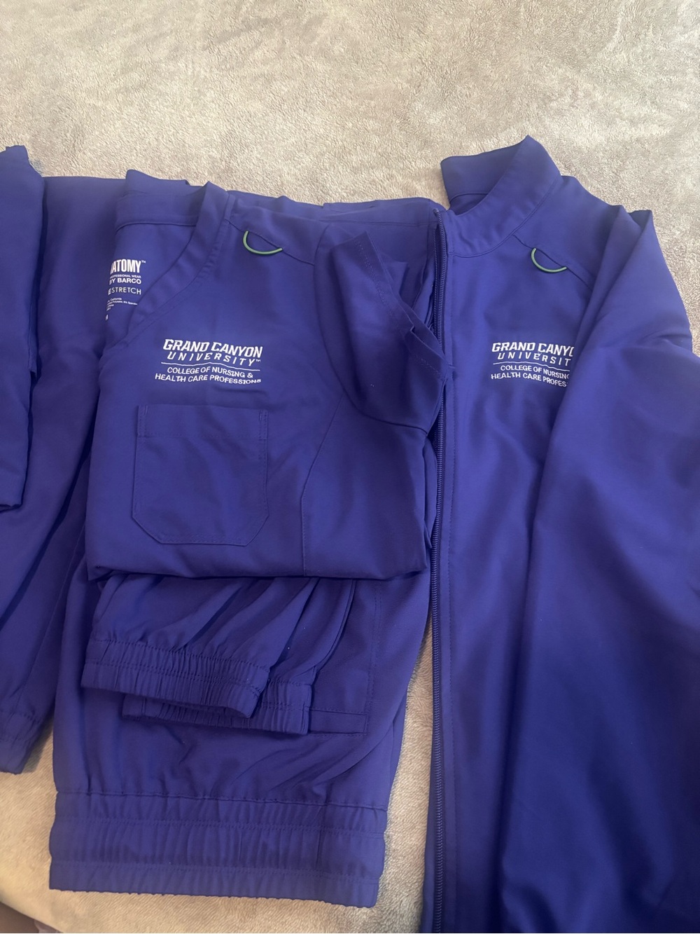 Grey's Anatomy Royal Blue Scrub Jacket and Jogger Pants